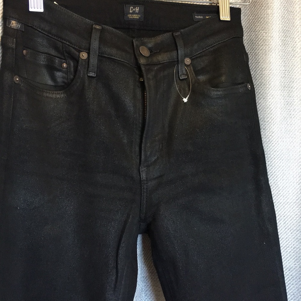 Citizens of Humanity high rise black coated jeans